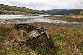 Vieux bateau sur Carna.