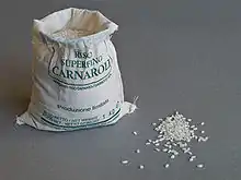 Image d'un sac de riz Carnaroli