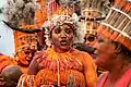 Le groupe Ijakata lors de la grande parade de Cayenne en 2019.