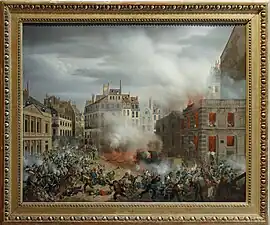 L'incendie du château d'eau.