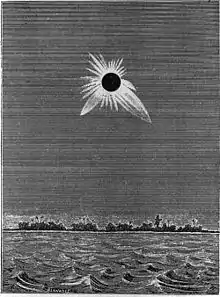 30e membre : 6 mai 1883 ; dessin d'après observation depuis l'île Caroline.