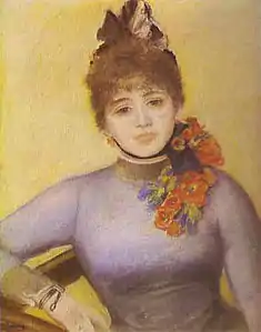 Portrait de Séverine par Auguste Renoir.