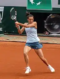 Caroline Garcia à Roland-Garros 2013.