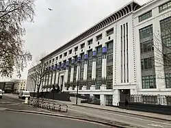 Façade de la Carreras Cigarette Factory.