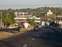 La route à San Martín (Salvador)