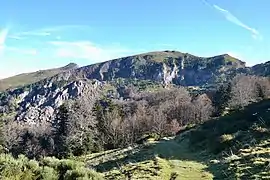 Versant nord du col, vue générale.