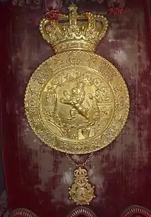 Sceaux de Léopold Ier sur un carrosse royal.