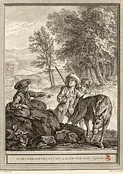 Gravure de Laurent Cars d'après un dessin de Jean-Baptiste Oudry.