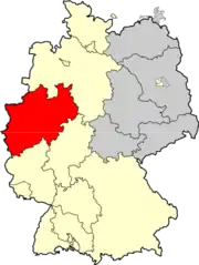 Territoire de la 2.Oberliga West de 1949 à 1963