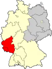 Territoire de la 2.Oberliga Südwest de 1951 à 1963