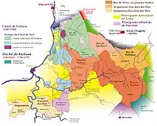 Carte du duché de Limbourg.