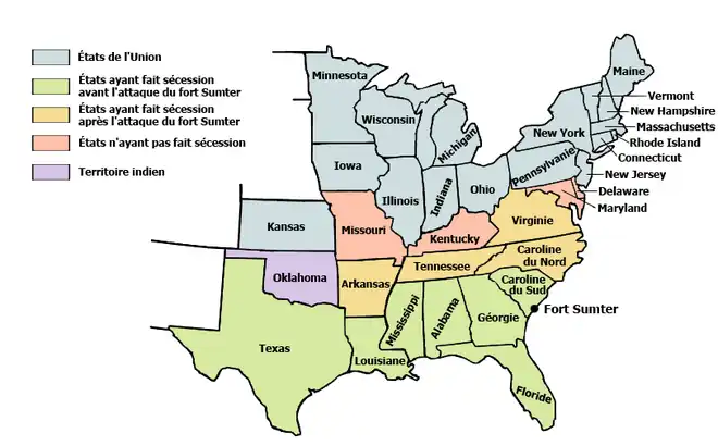 Carte illustrant les positions des différents États immédiatement après la bataille.