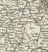 Détail : carte du département d'Eure-et-Loir.