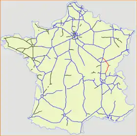 Carte de la route.