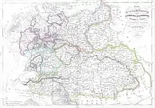 La Prusse et l'Europe centrale en 1838.