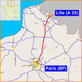 Carte de la route.