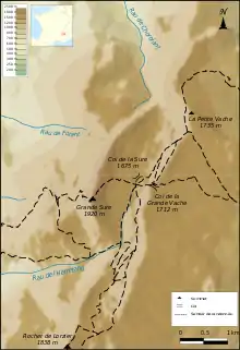 Carte topographique.