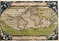 Typus Orbis Terrarum, selon le cartographe Abraham Ortelius (1570).