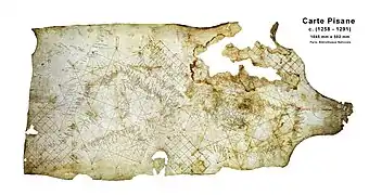 Carte pisane, vers 1290