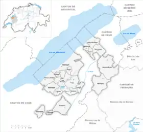 Localisation de District de la Broye