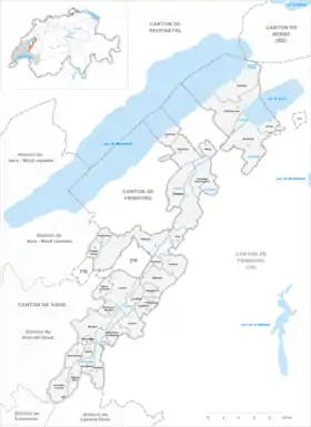 Localisation de District de la Broye-Vully