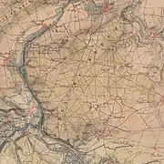 La forêt sur la carte d'état-major, en 1834.