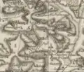 Carte de Sainte Colombe au XVIIIe siècle