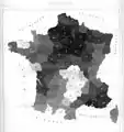 Carte de France des suicides (1833)