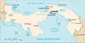 Description de l'image Carte de Panamá.png.