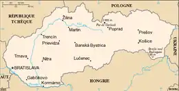 Description de l'image Carte de Slovaquie.png.