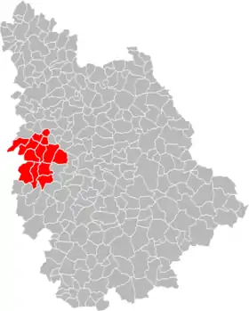 Localisation de Communauté de communes du Pays Vouglaisien