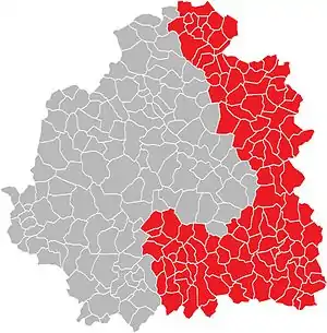 La deuxième circonscription de 1988 à 2012.