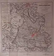 Carte de la forêt de Fontainebleau réalisée par Colinet, en 1906