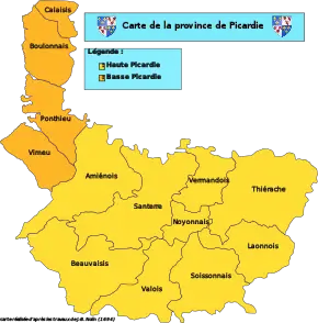 Pays de la province de Picardie.