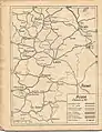 Carte des lignes de chemin de fervers 1950.