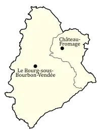 Le Bourg-sous-Bourbon-Vendée absorbe Château-Fromage en 1827.