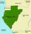 Carte du Gabon en 1925