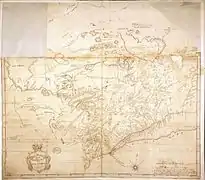 Carte du domaine du roy en Canada, 1731