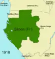 Carte du Gabon en 1918