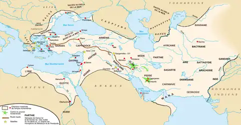 L'Empire achéménide sous Darius Ier.