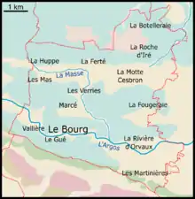 Carte géologique de Loiré montrant les principales formations présentes dans le sous-sol.