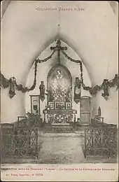 Le chœur de la chapelle de Bermont.