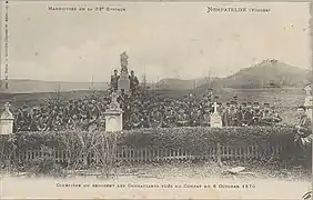 Manœuvres de la 82e brigade, Cimetière où reposent les combattants tués au combat du 6 octobre 1870.