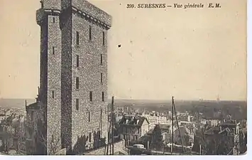 Vue ancienne du donjon.