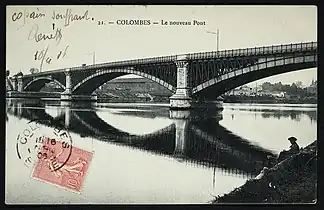 Carte postale du pont-aqueduc, dans les années 1900.