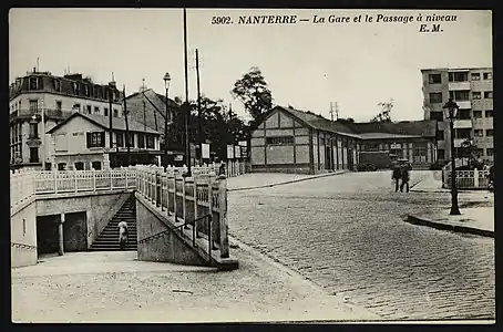 Après la construction du passage souterrain.