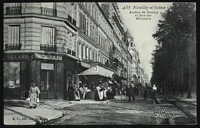 Avenue de Neuilly et rue des Huissiers.