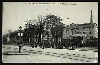 Carte postale de la Maison Hurtu à Rueil-Malmaison.