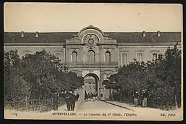 L'entrée de la caserne en 1914.