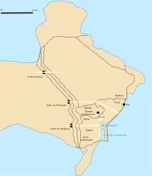 Plan de la Carthage punique.
